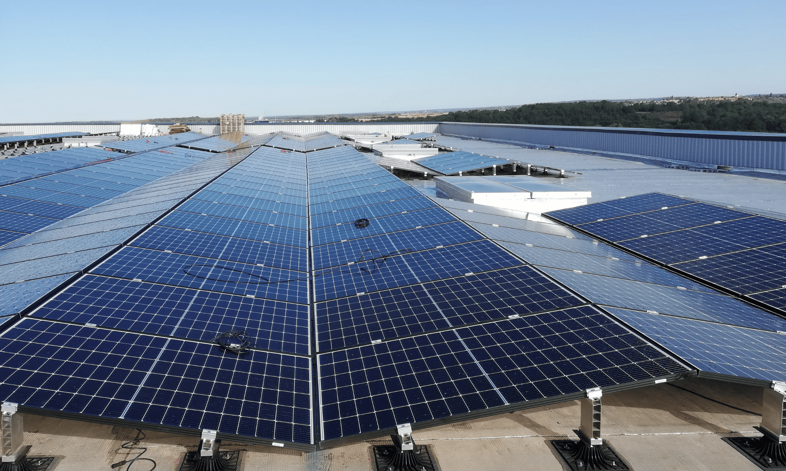 Production d'énergie photovoltaïque réalisée par Pingat Ingénierie