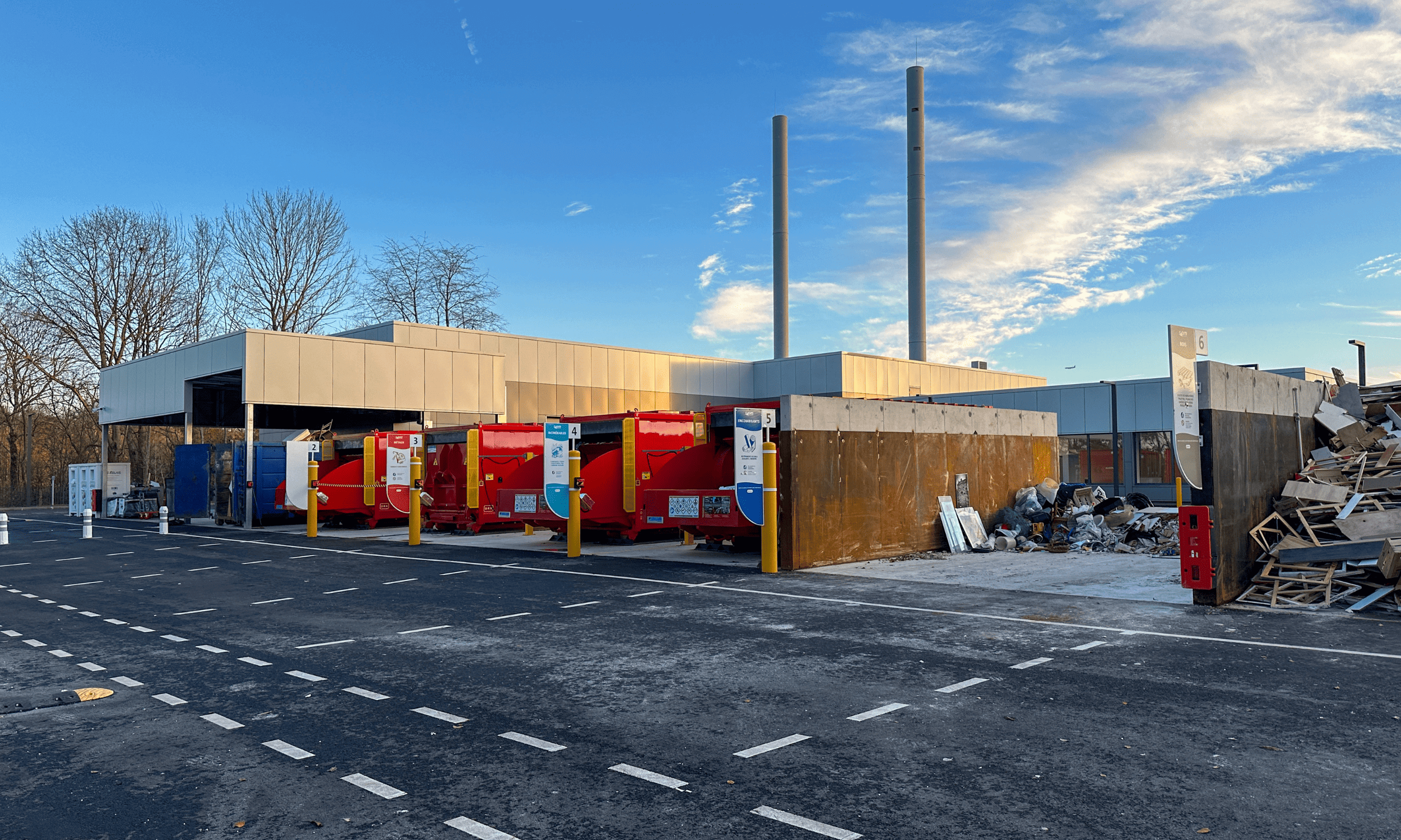 Aménagement aire de recyclage des déchets par Pingat
