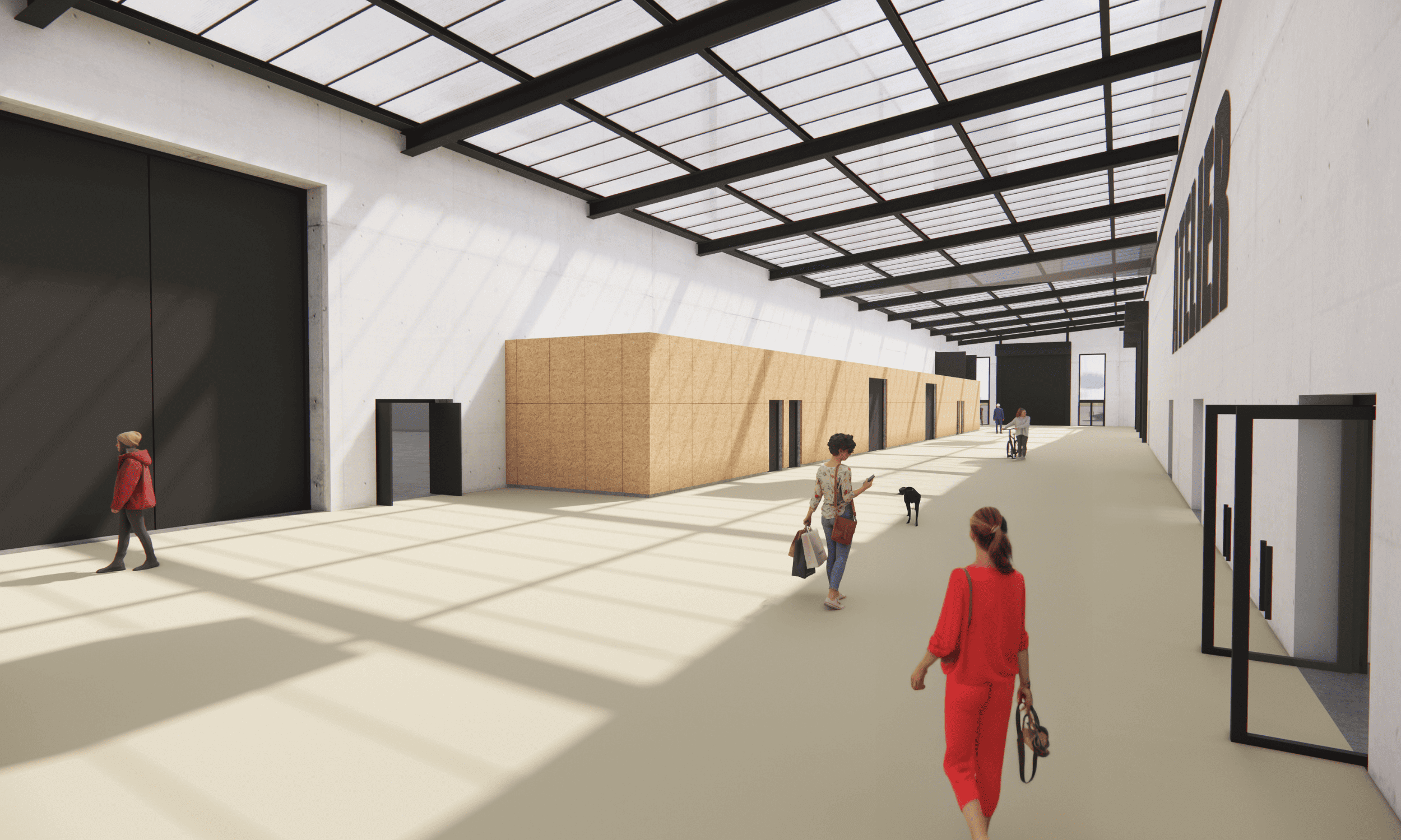 Vue intérieure 3D des futurs studios de cinéma rémois